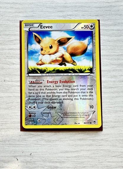 Eevee Pokemon Reverse Holo Normal Card Year 2014 (6385)