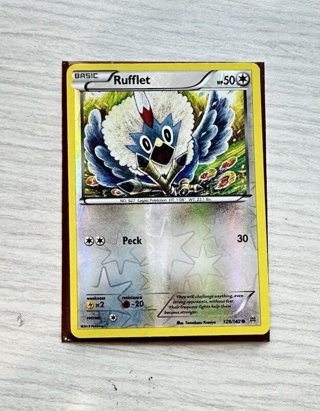 Rufflet Pokemon Reverse Holo Normal Card Year 2015 (6385)