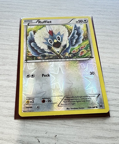 Rufflet Pokemon Reverse Holo Normal Card Year 2015 (6385)
