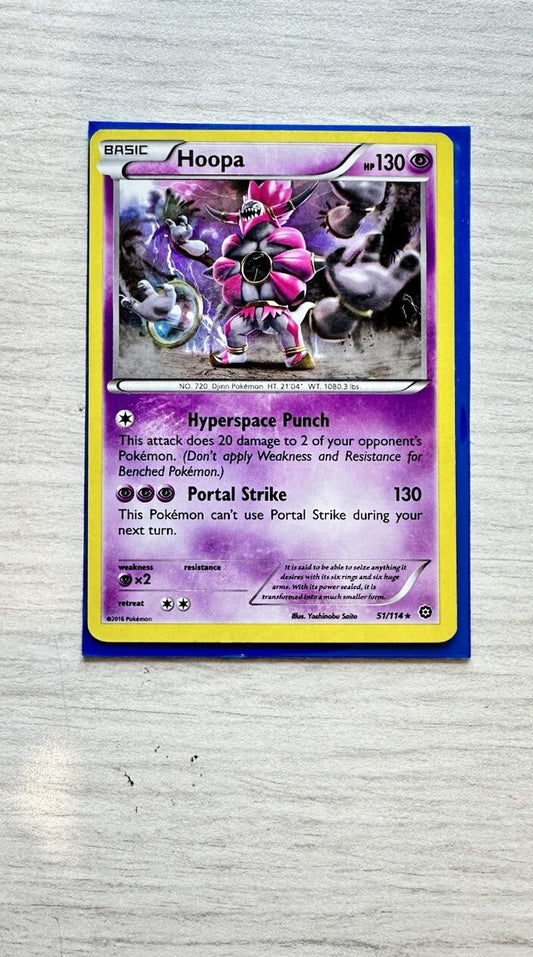 Hoopa Pokemon Holo Psychic Card Year 2016 (6385)