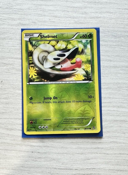 Shelmet Pokemon Reverse Holo Grass Card Year 2014 (6385)