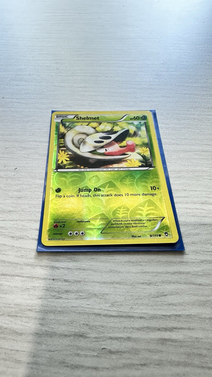 Shelmet Pokemon Reverse Holo Grass Card Year 2014 (6385)
