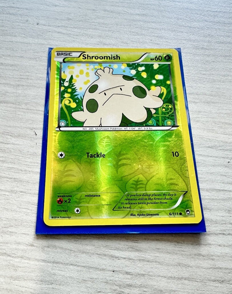 Shroomish Pokemon Reverse Holo Grass Card Year 2014 (6385)