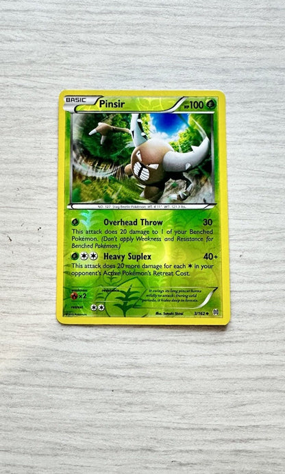 Pinsir Pokemon Reverse Holo Grass Card Year 2015 (6385)