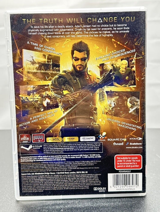 Deus Ex Human Revolution PC Game In Good Condition 8579