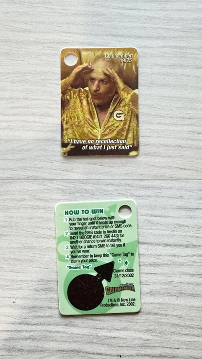 Austin Powers - Goldmember - Game Tag 2002 In Good Condition M533
