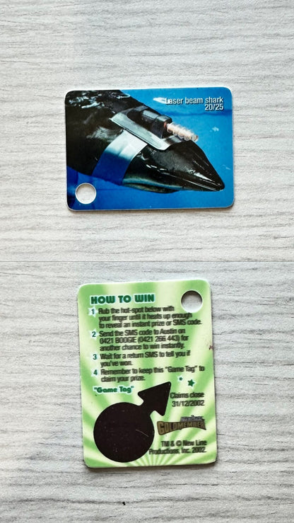 Austin Powers - Goldmember - Game Tag 2002 In Good Condition M533