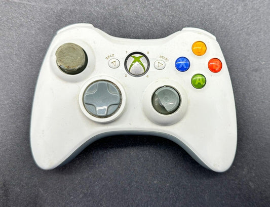 Genuine Microsoft Xbox 360 Wireless White Controller In Good Cond Multiple Sale