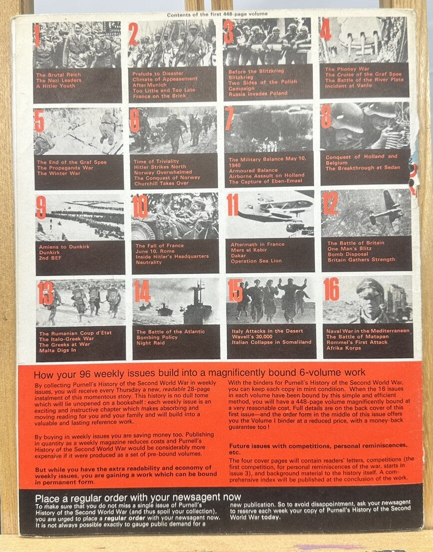 History Of The Second World War II VOL. 1 NO. 1 Magazine In Good Condition