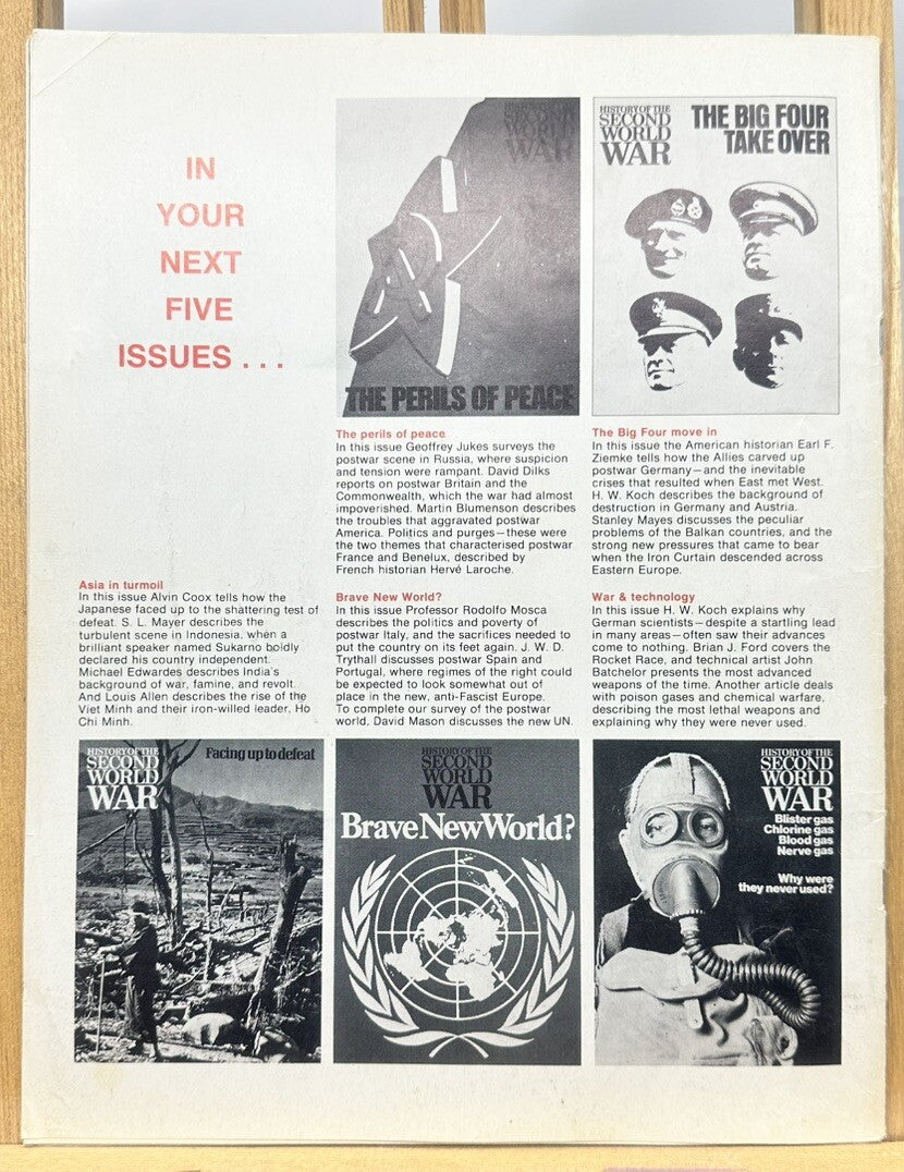 History Of The Second World War II VOL. 7 NO. 1 Magazine In Good Condition