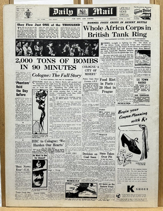 History Of The Second World War II VOL. 3 NO. 1 Magazine In Good Condition