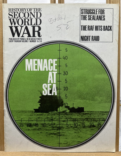 History Of The Second World War II VOL. 1 NO. 14 Magazine In Good Condition