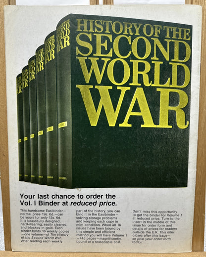 History Of The Second World War II VOL. 1 NO. 14 Magazine In Good Condition