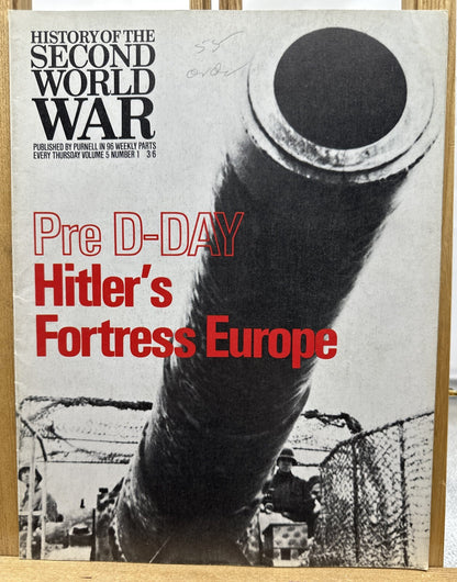 History Of The Second World War II VOL. 5 NO. 1 Magazine In Good Condition
