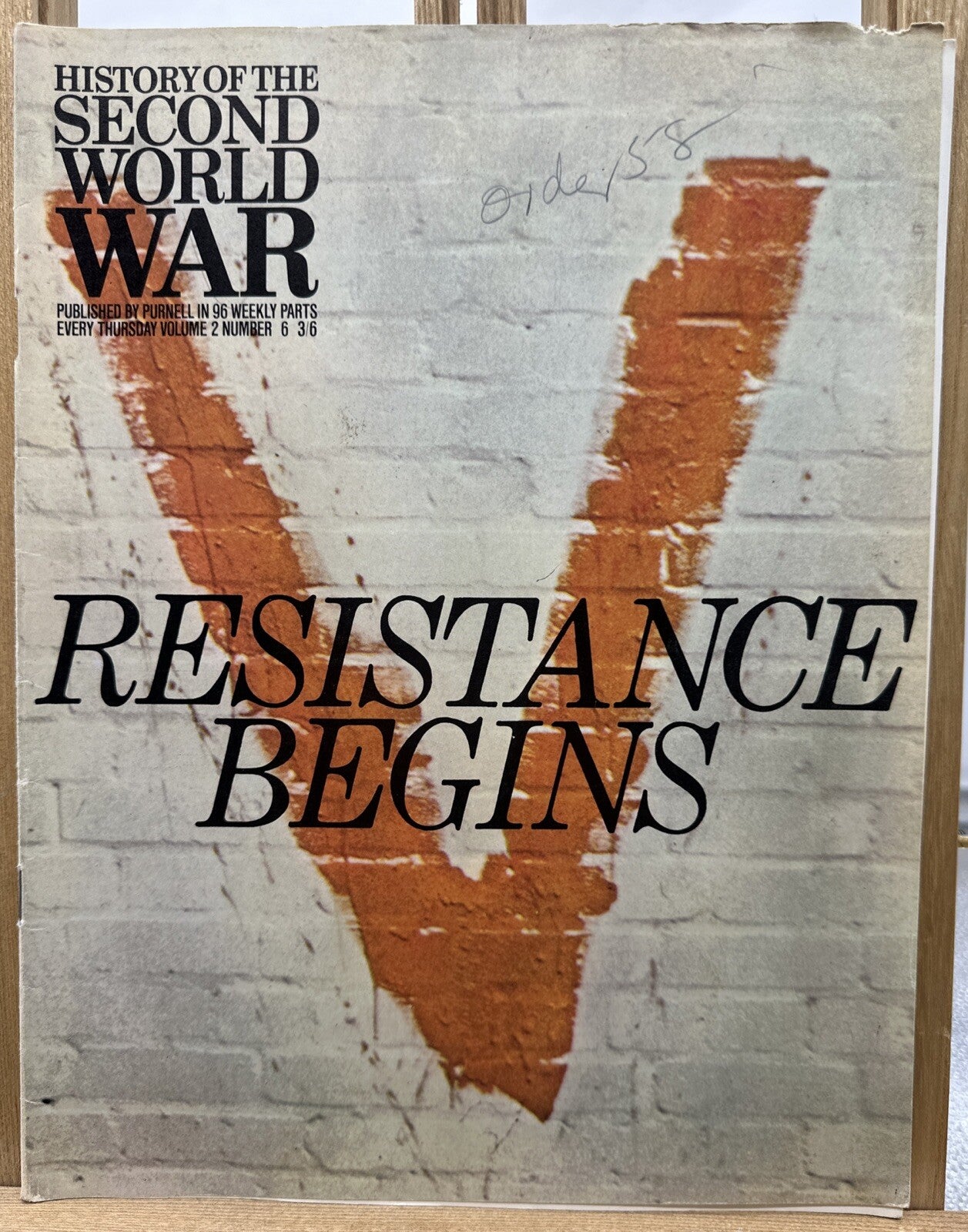 History Of The Second World War II VOL. 2 NO. 6 Magazine In Good Condition