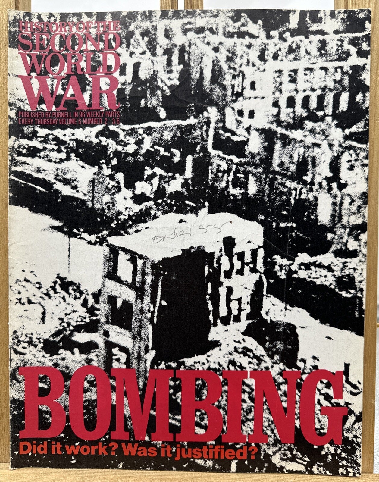 History Of The Second World War II VOL. 6 NO. 2 Magazine In Good Condition