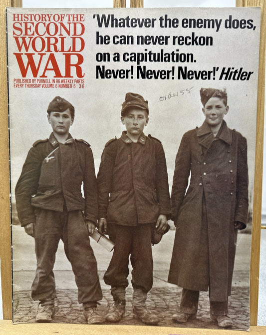 History Of The Second World War II VOL. 6 NO. 6 Magazine In Good Condition