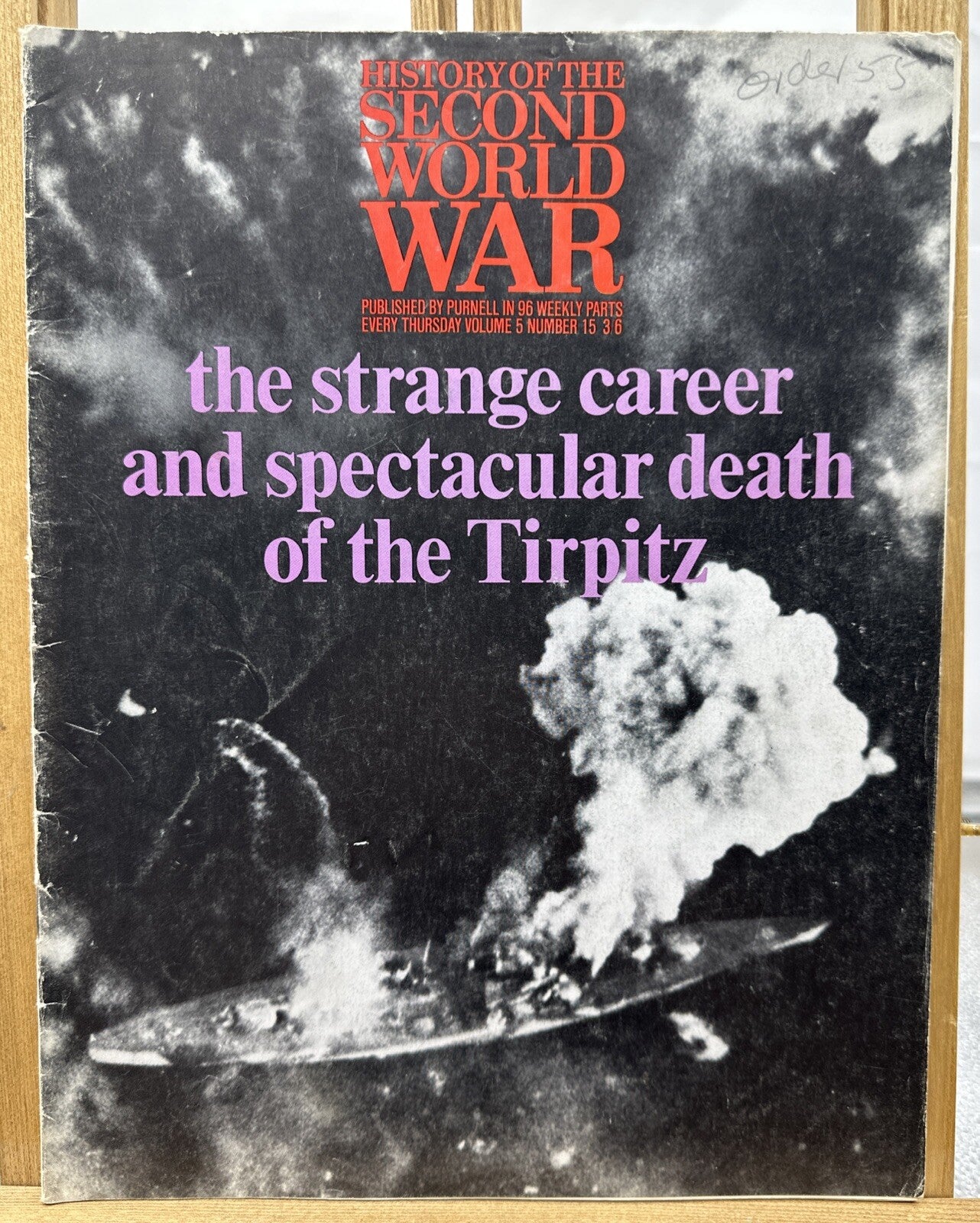 History Of The Second World War II VOL. 5 NO. 15 Magazine In Good Condition