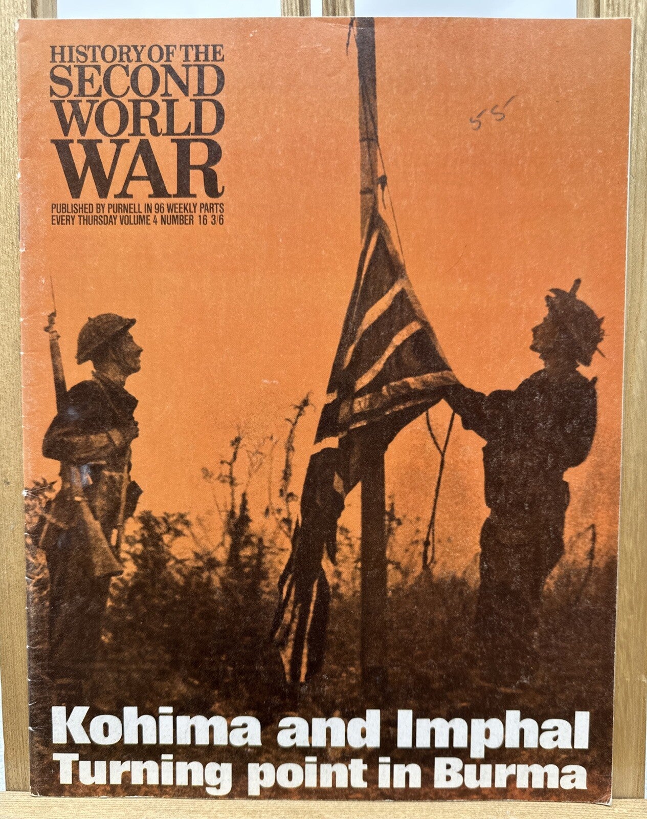 History Of The Second World War II VOL. 4 NO. 16 Magazine In Good Condition