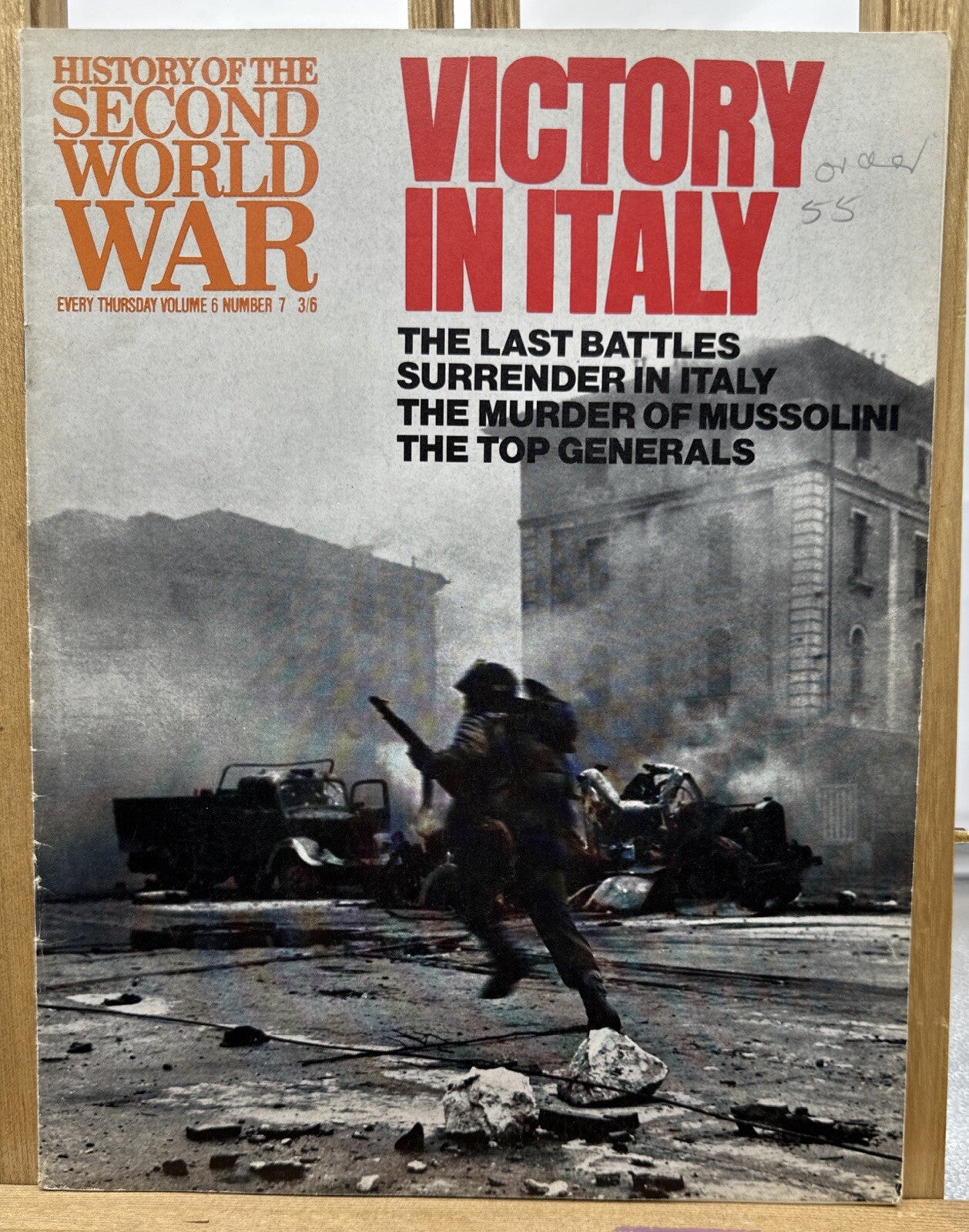 History Of The Second World War II VOL. 6 NO. 7 Magazine In Good Condition