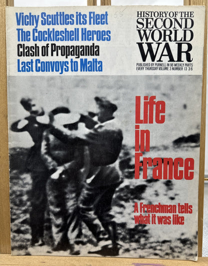 History Of The Second World War II VOL. 3 NO. 13 Magazine In Good Condition