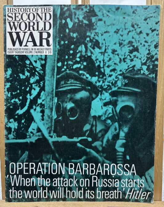History Of The Second World War II VOL. 2 NO. 8 Magazine In Good Condition