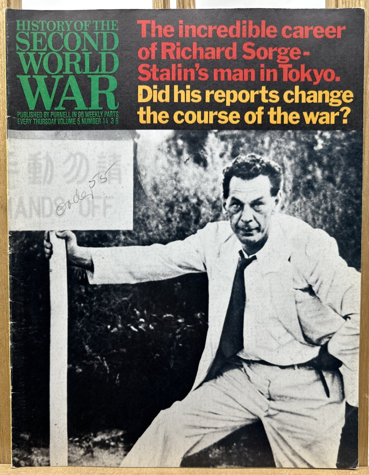 History Of The Second World War II VOL. 5 NO. 14 Magazine In Good Condition