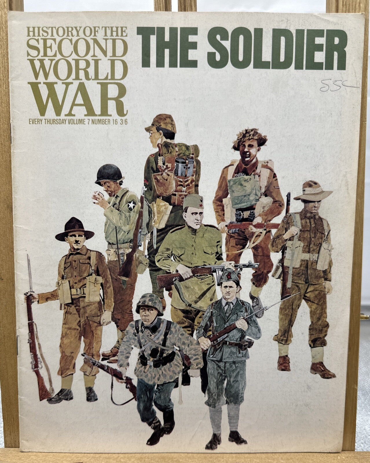History Of The Second World War II VOL. 7 NO. 16 Magazine In Good Condition
