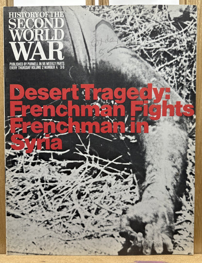 History Of The Second World War II VOL. 2 NO. 4 Magazine In Good Condition