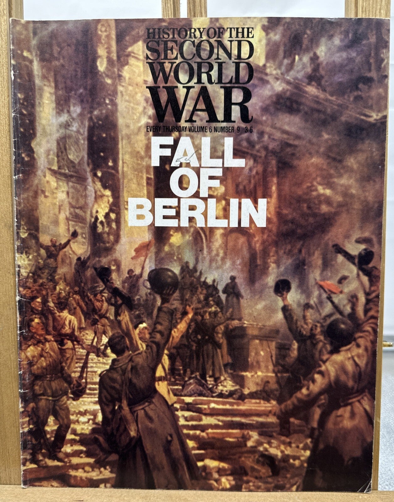 History Of The Second World War II VOL. 6 NO. 9 Magazine In Good Condition