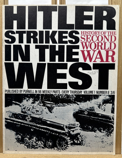 History Of The Second World War II VOL. 1 NO. 8 Magazine In Good Condition