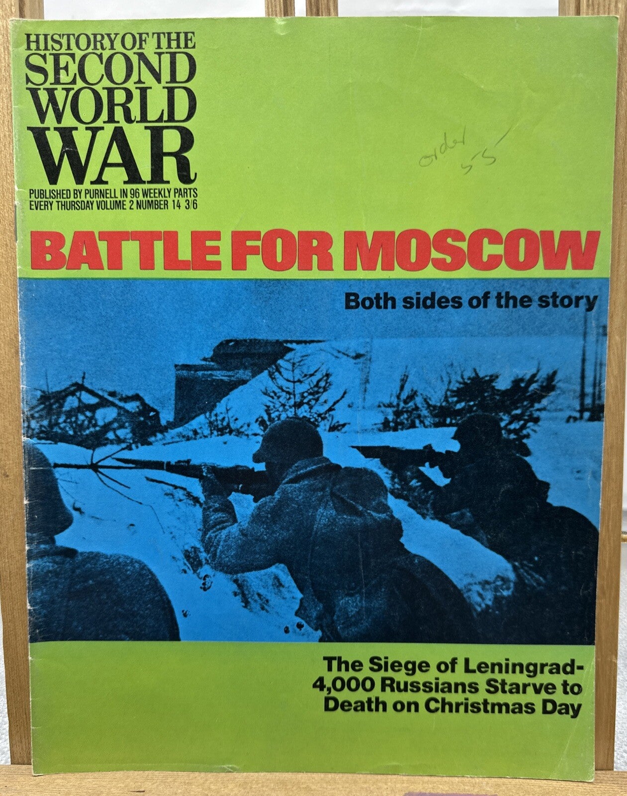 History Of The Second World War II VOL. 2 NO. 14 Magazine In Good Condition