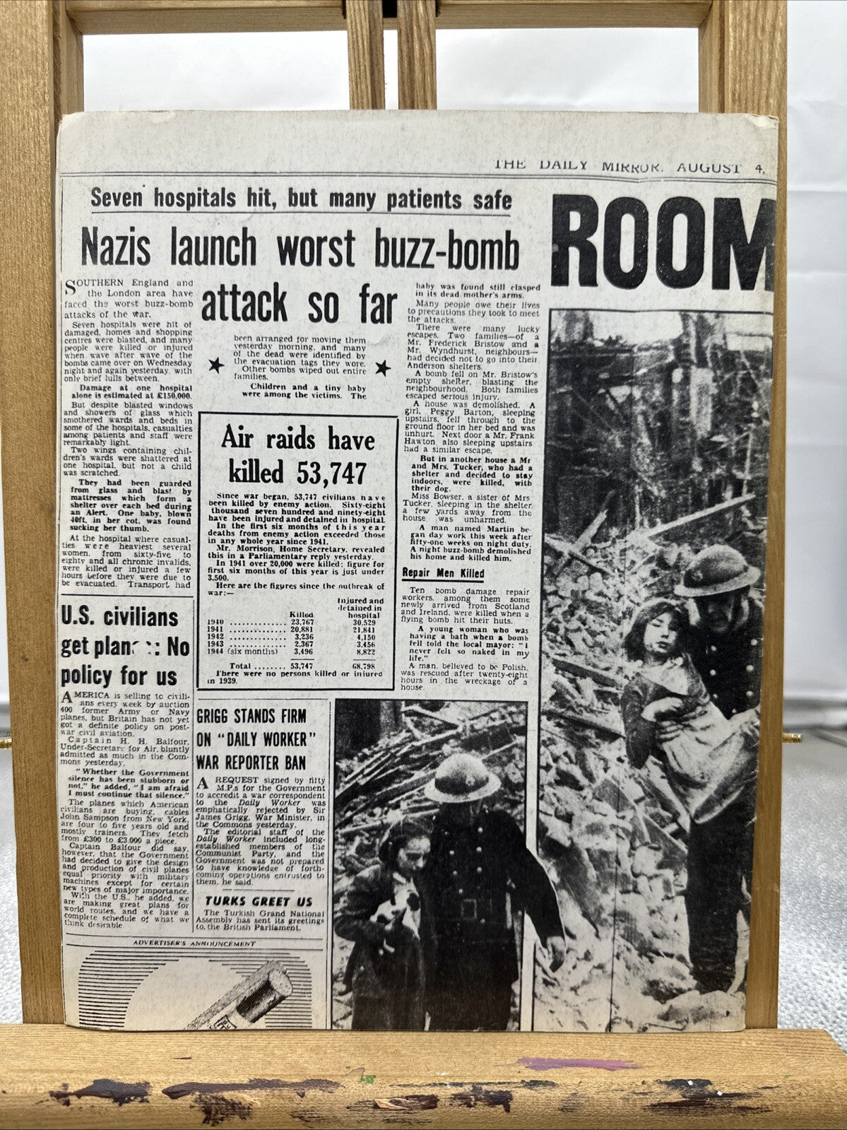 History Of The Second World War II VOL. 5 NO. 9 Magazine In Good Condition