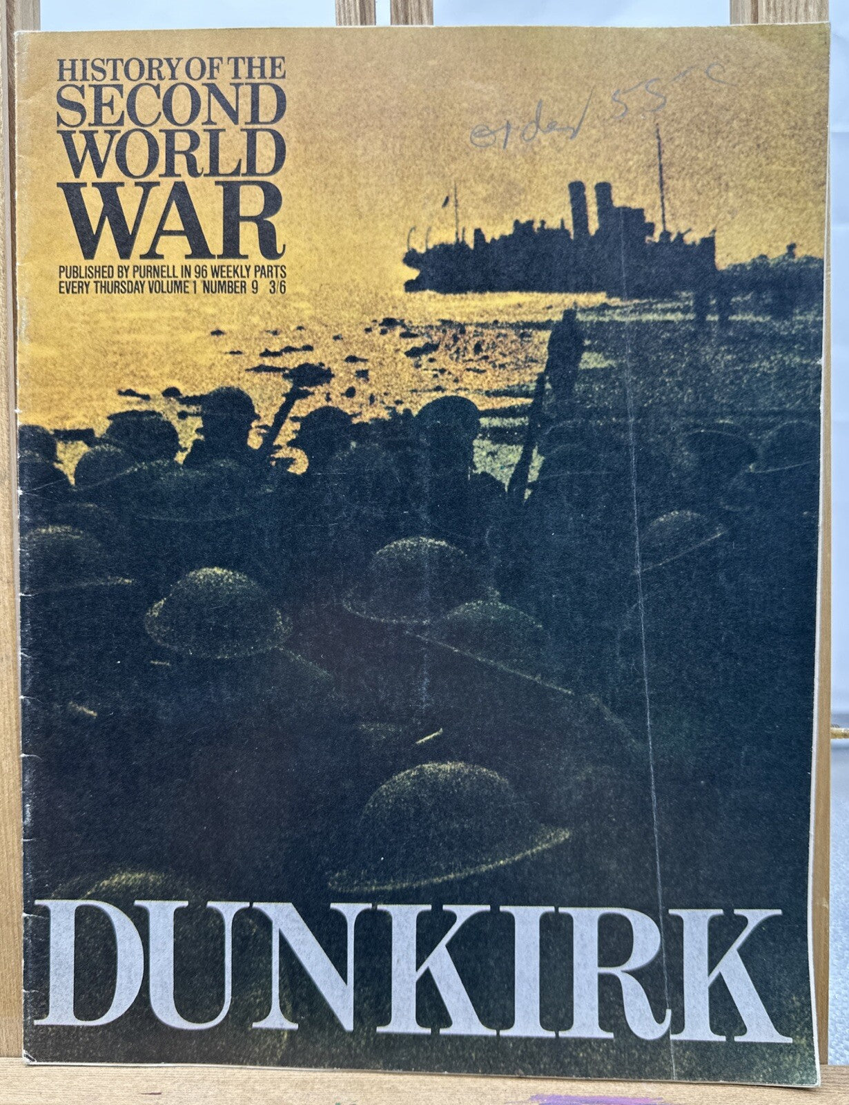 History Of The Second World War II VOL. 1 NO. 9 Magazine In Good Condition