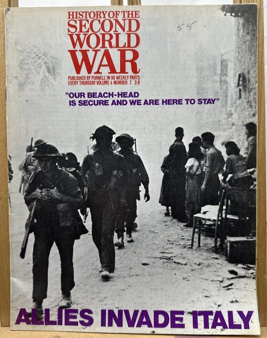 History Of The Second World War II VOL. 4 NO. 7 Magazine In Good Condition