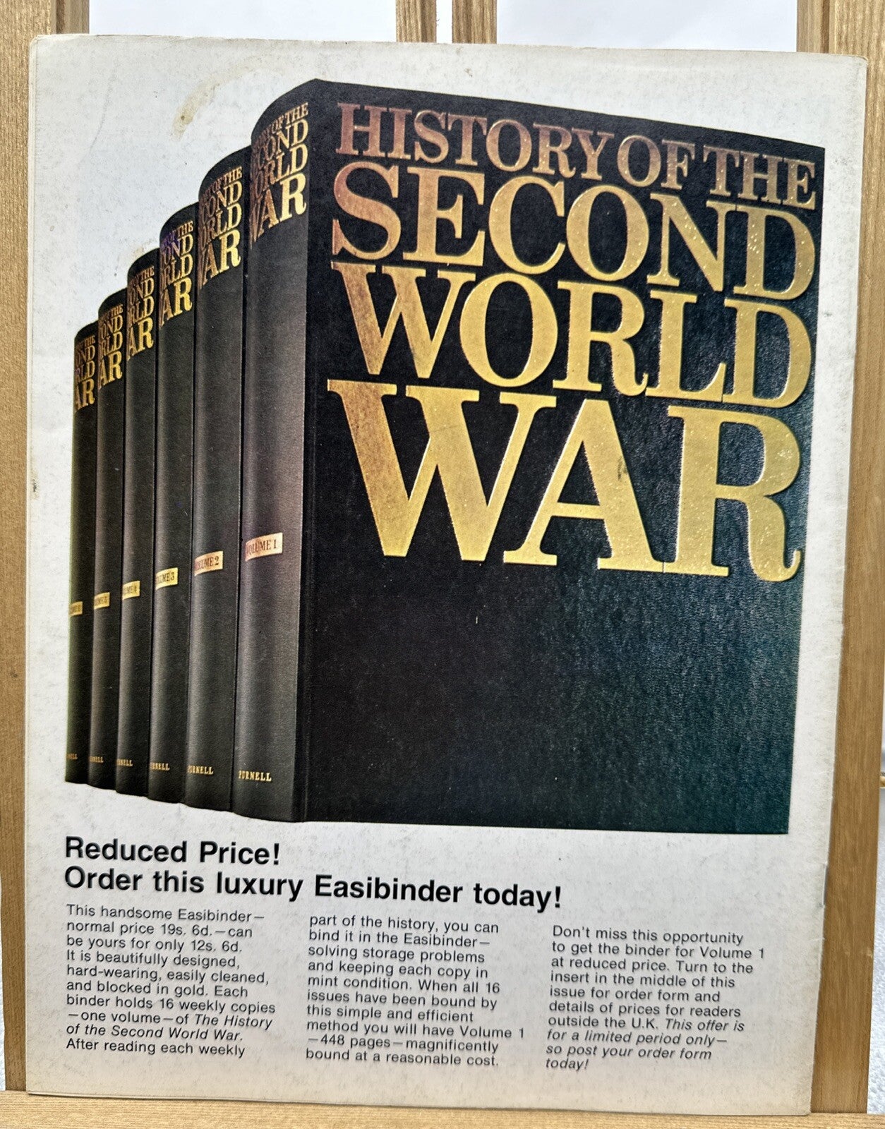 History Of The Second World War II VOL. 1 NO. 2 Magazine In Good Condition