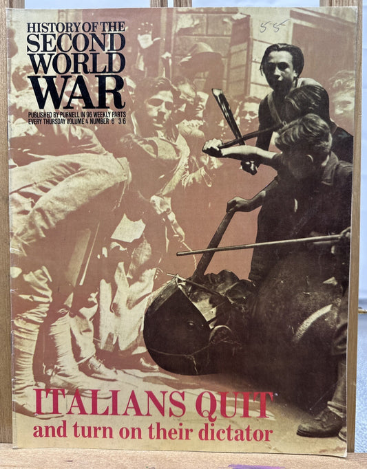 History Of The Second World War II VOL. 4 NO. 6 Magazine In Good Condition