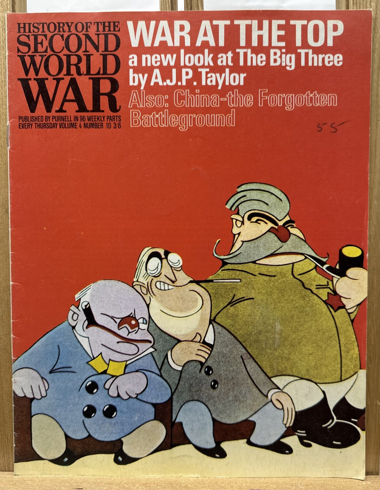 History Of The Second World War II VOL. 4 NO. 10 Magazine In Good Condition