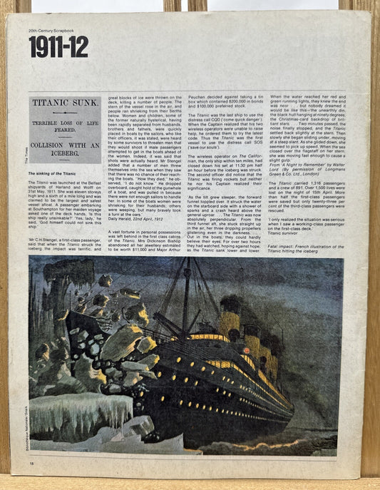 History Of The 20th Century NO. 12 Magazine In Good Condition