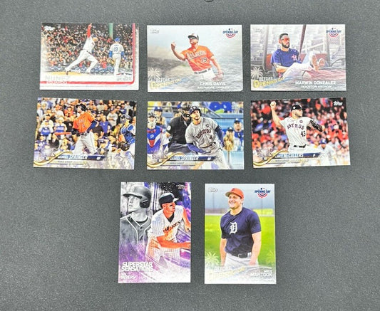 8 X Topps Baseball Cards 2018 Collection In Good Condition 4173
