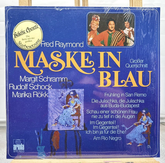FRED RAYMOND MASKE IN BLAU MARGIT SCHRAMM RUDOLF SCHOCK ARIOLA LP NM GERMANY6931