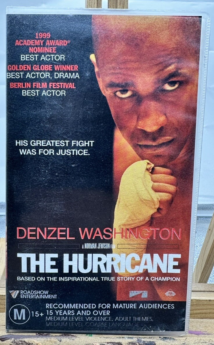 The Hurricane - Denzel Washington VHS In Good Condition - 8492