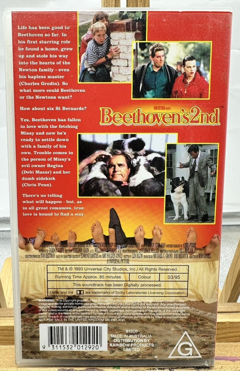 Beethoven's 2nd VHS In Good Condition - 8493