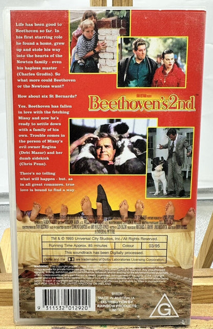 Beethoven's 2nd VHS In Good Condition - 8493