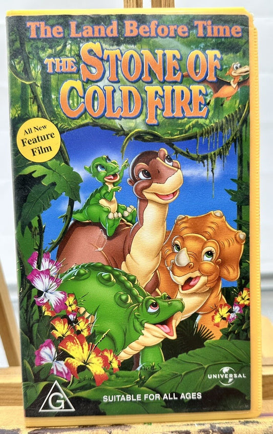 The Land Before Time The Stone Of Cold Fire 7  VHS In Good Condition - 8528