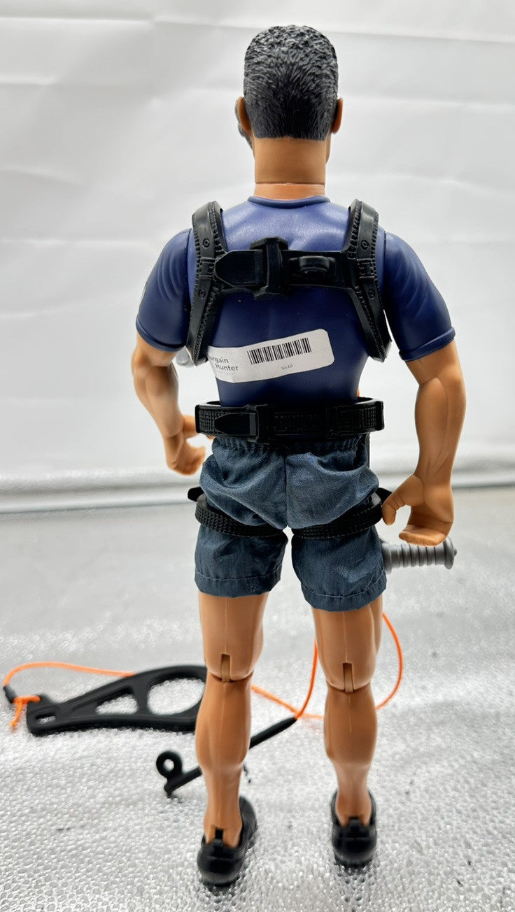 Vintage Action Man Zip Line 2001 Moveable 30cm Figure In OK Condition 8518