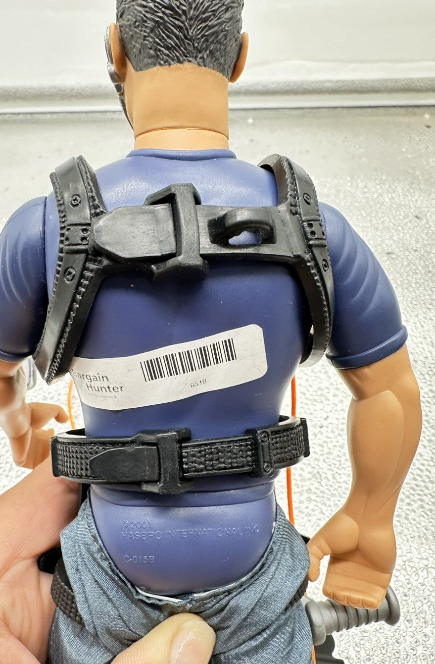 Vintage Action Man Zip Line 2001 Moveable 30cm Figure In OK Condition 8518