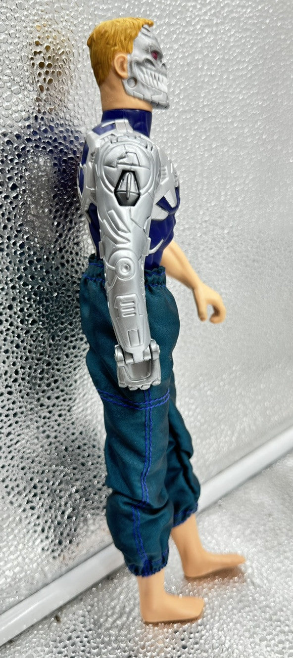 1998 Max Steel Psycho Cyborg "12 30cm Action Figure, Mattel Good Condition 8516