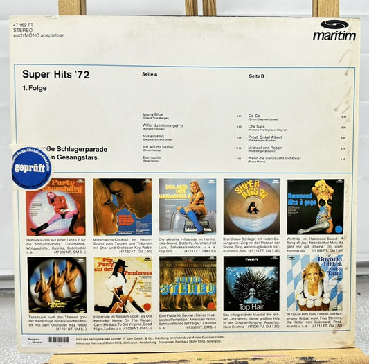 Super Hits 72 Record In  Good Condition 7390