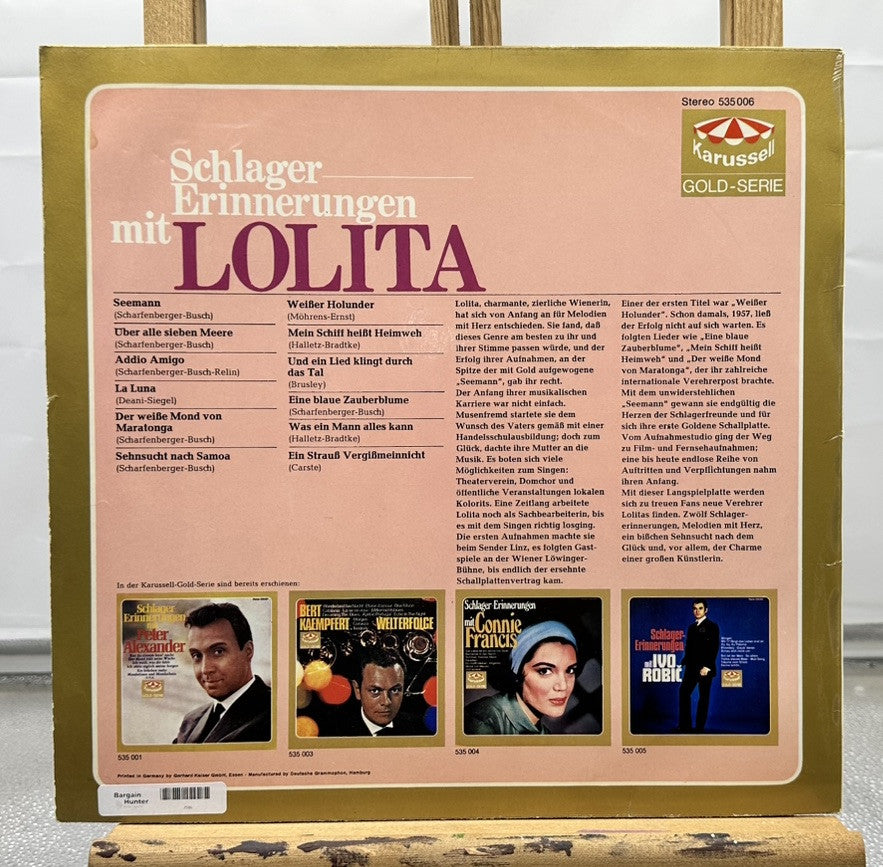Schlager Erinnerungen Mit - Lolita Record In OK Condition 7395